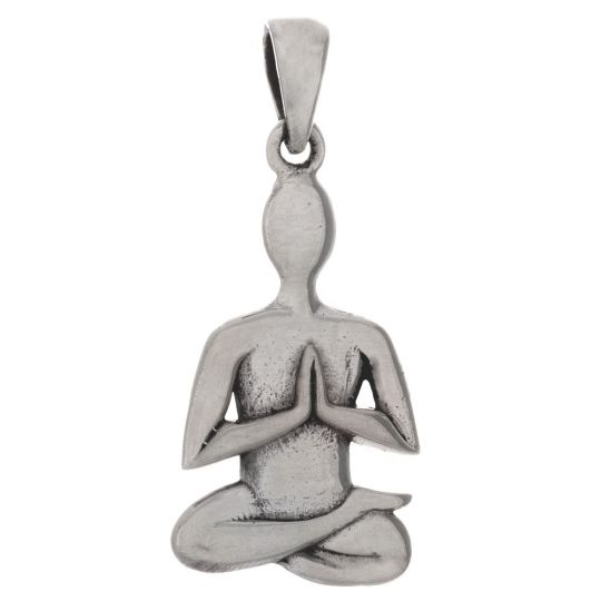Half Lotus Meditation Eastern Wisdom Pendant