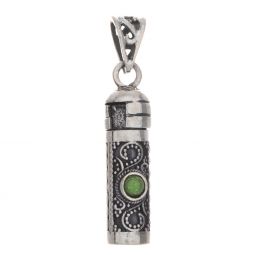 Keepsake Chamber Pendant 2 Stones-Peridot