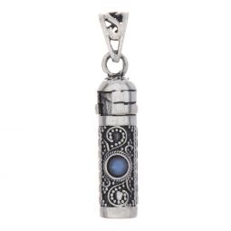 Keepsake Box Pendant 2 Stones-Labradorite