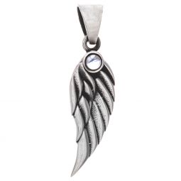 1 Stone Angel Wing Pendant w/ Asst'd Stone
