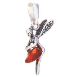 Fairy Amber Pendant Asst'd Colors