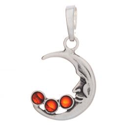Moon Amber Pendant Asst'd Colors