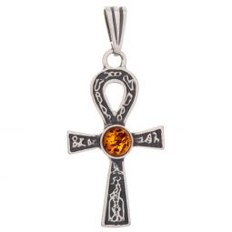 Ankh Amber Pendant Asst'd Colors