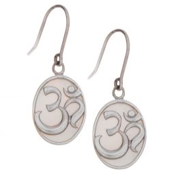 OM Mother of Pearl Earrings