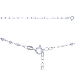Adjustable Anklet w/Beads on Cable 9"