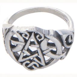 Moon Pentacle Ring -Size 5