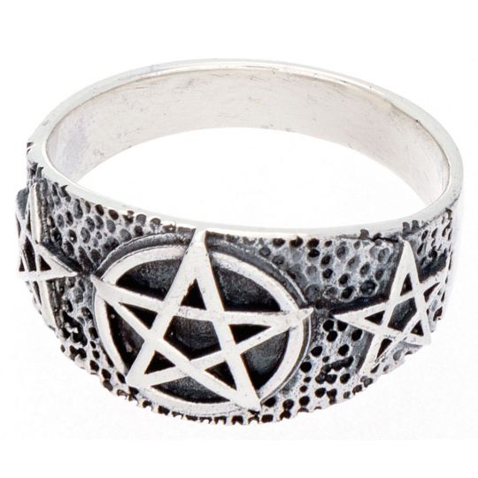 Pentacle Band Ring -Size 7