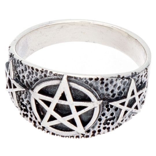 Pentacle Band Ring -Size 9