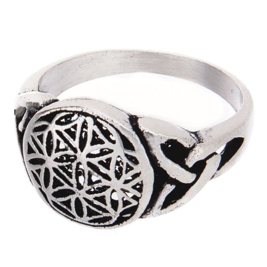 Flower of Life Ring -Size 9