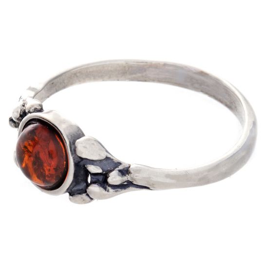 Amber Ring -   Festooned Round - Size 8