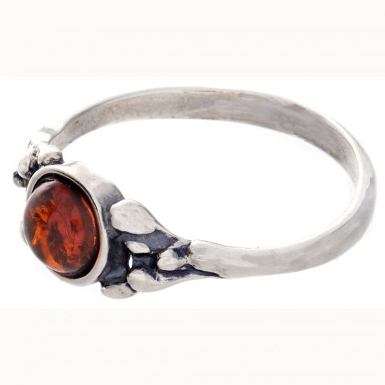 Amber Ring - Festooned Round - Size 9