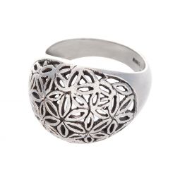 Dome Flower of Life Ring - Size 8