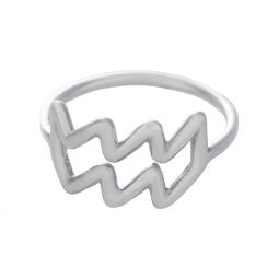 Astrology Ring - Aquarius - Size 8