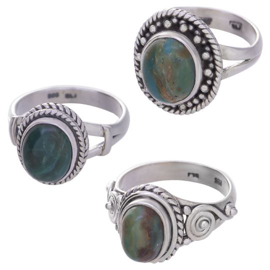 Assorted Shapes Opalina Ring - Size 7 (12 to 16mm H)