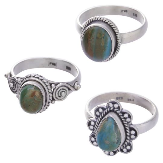 Assorted Shapes Opalina Ring - Size 9 (12 to 16mm H)