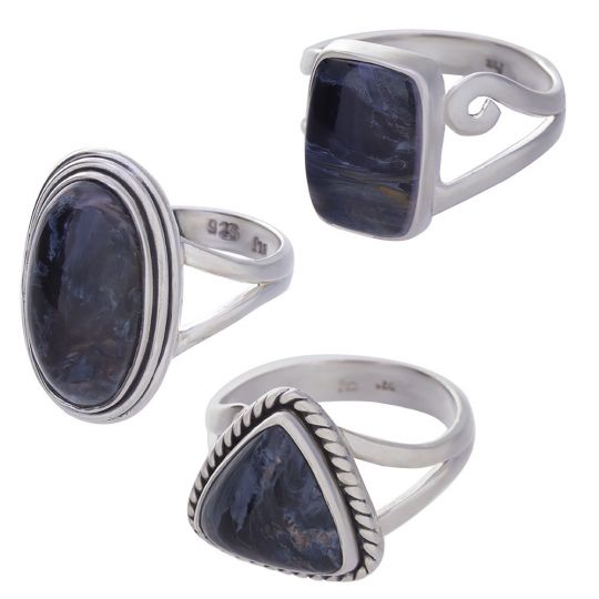 Assorted Shapes Pietersite Ring - Size 8 (13 to 23mm H)