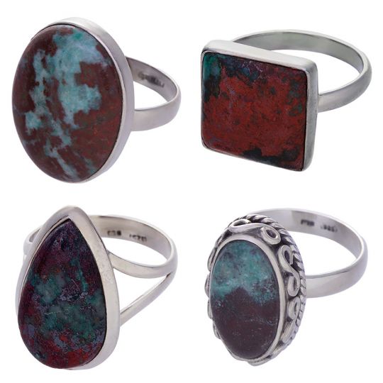 Assorted Shapes Plain Sonora Sunset Ring - Size 8 (15 to 23mm H)