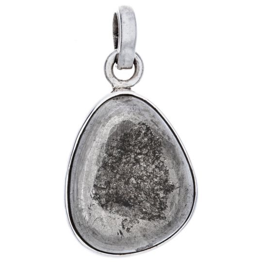 Pyrite  Semi-Rough Teardrop Pendant (27 to 33mm H)
