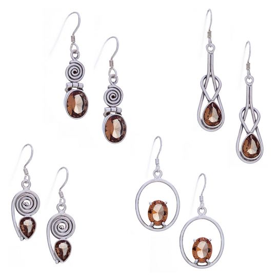 Assorted Shapes Fancy Zultanite Earrings (38 to 43mm H)
